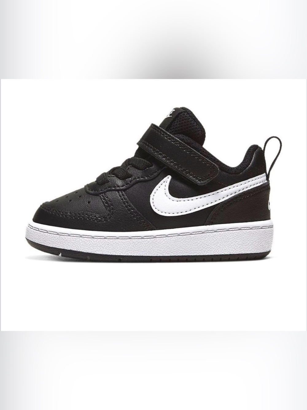 Nike Court Borough Low 2 in Black and White, size 6 (toddler)